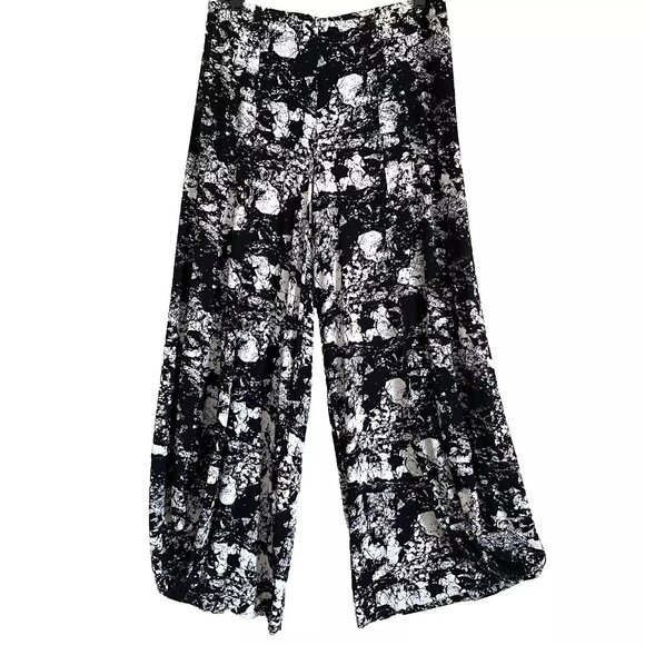 Alembika Lantern Punto Pants Size 2 / US 10 Abstract Print Lounge Comfy - Picture 1 of 7